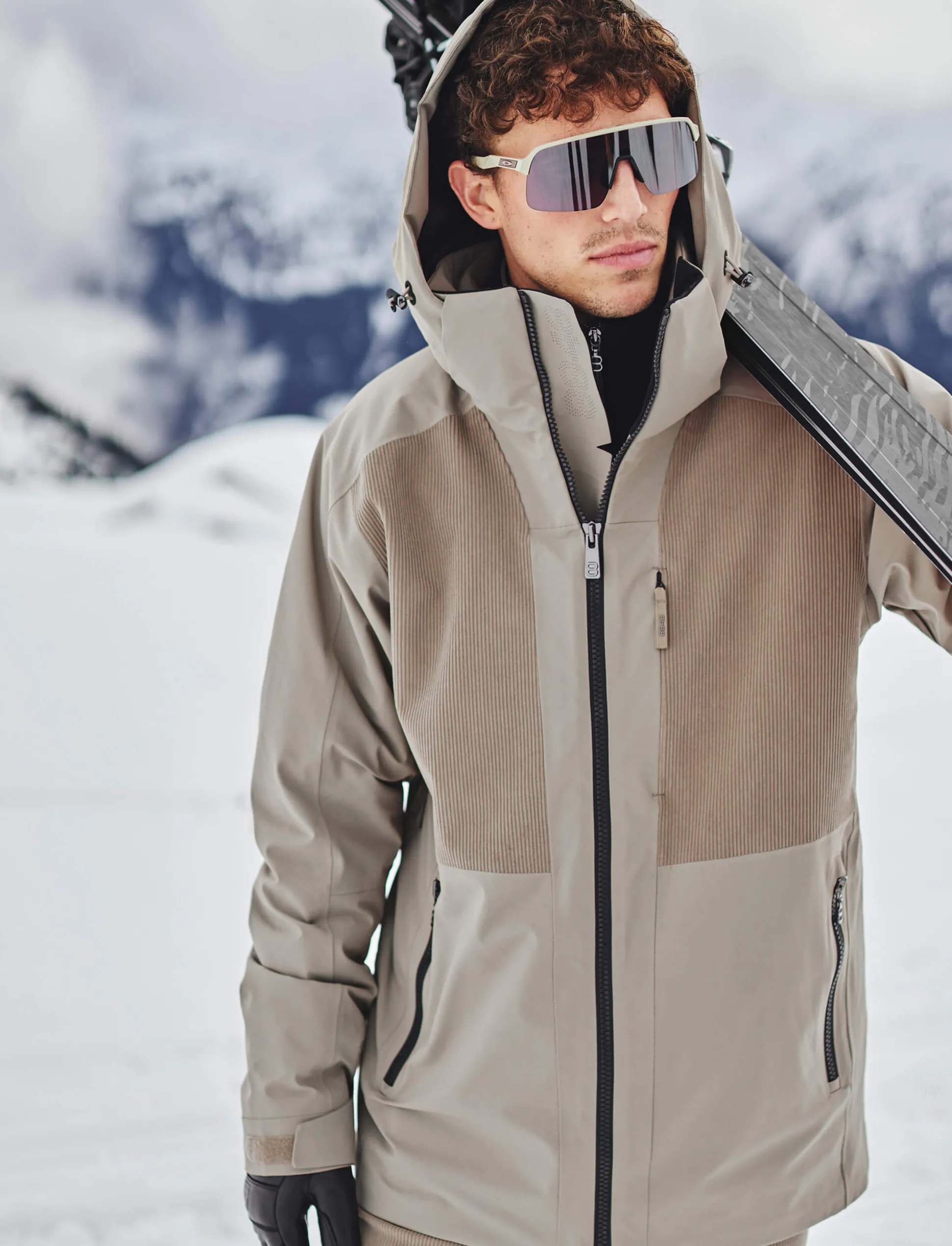 8848 Altitude Andrew Cord Ski Jacket - Beige Sale