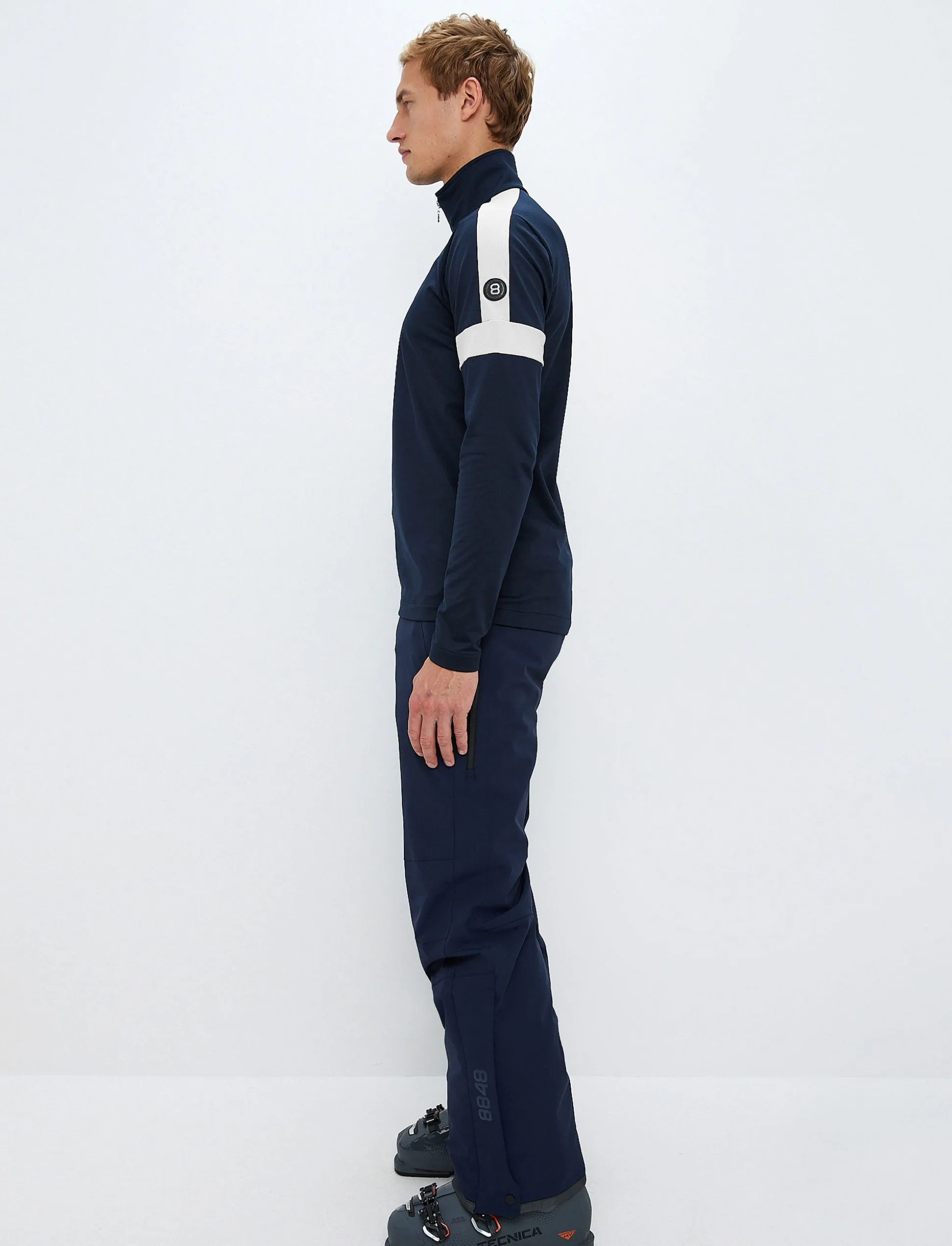 8848 Altitude Dino 1/2 Zip Sweat - Navy Flash Sale