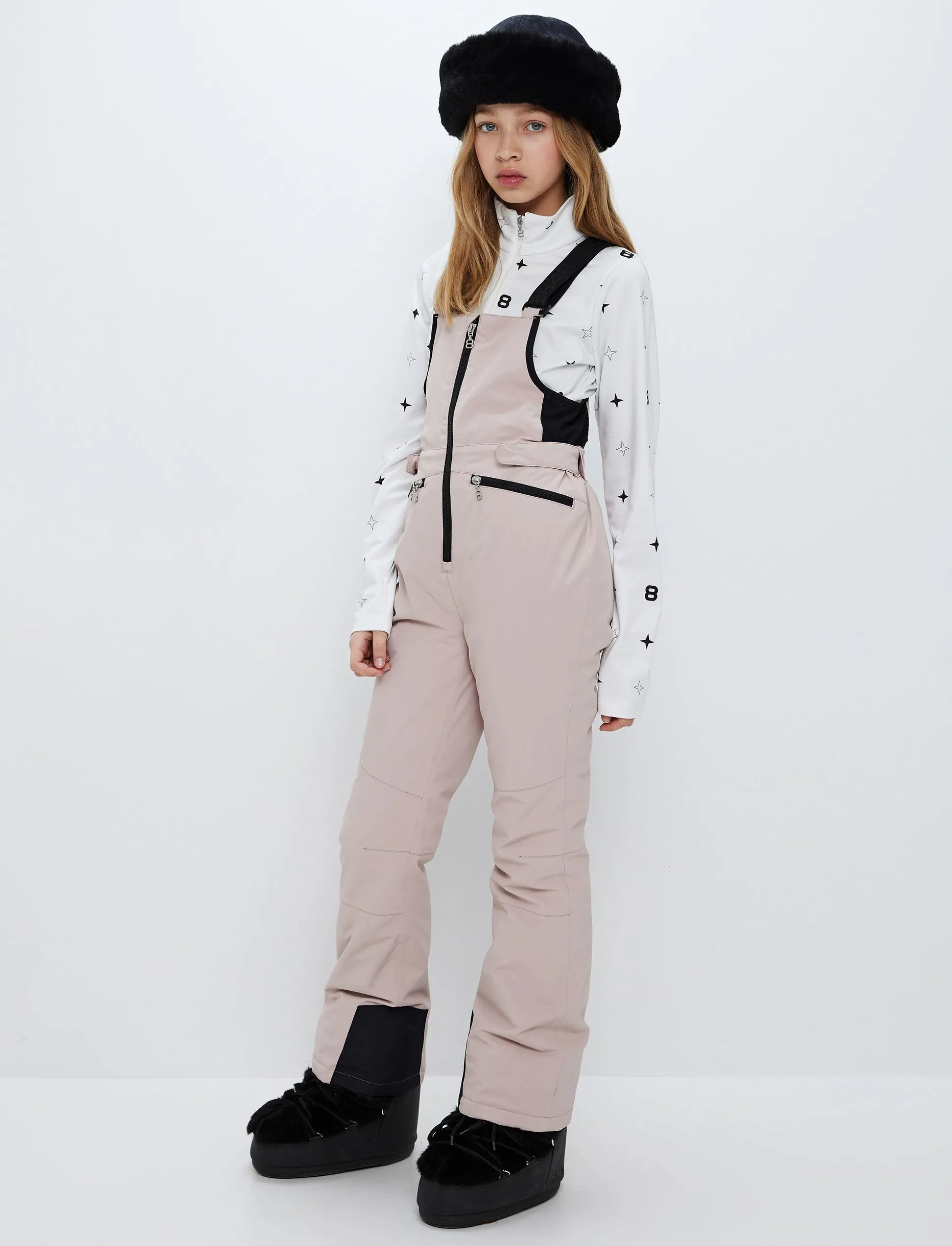 8848 Altitude Ella JR Bib Pant - Powder Pink Shop