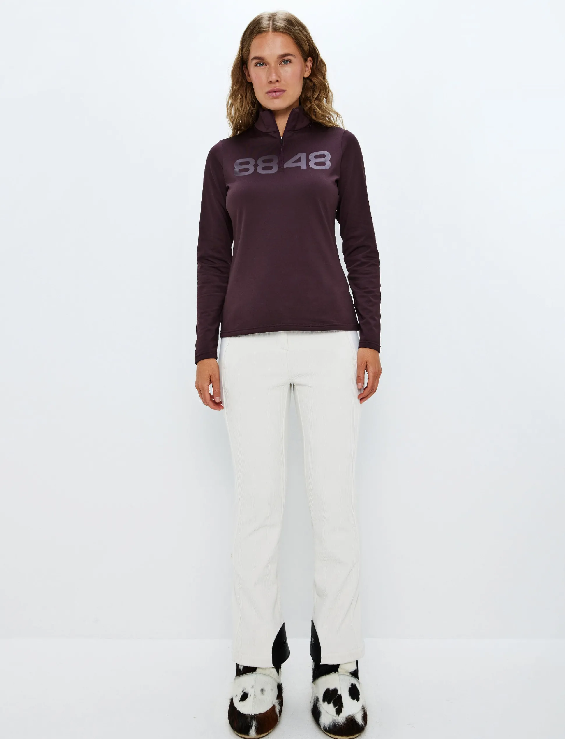 8848 Altitude Fairlee W Sweat - Dk Burgundy New