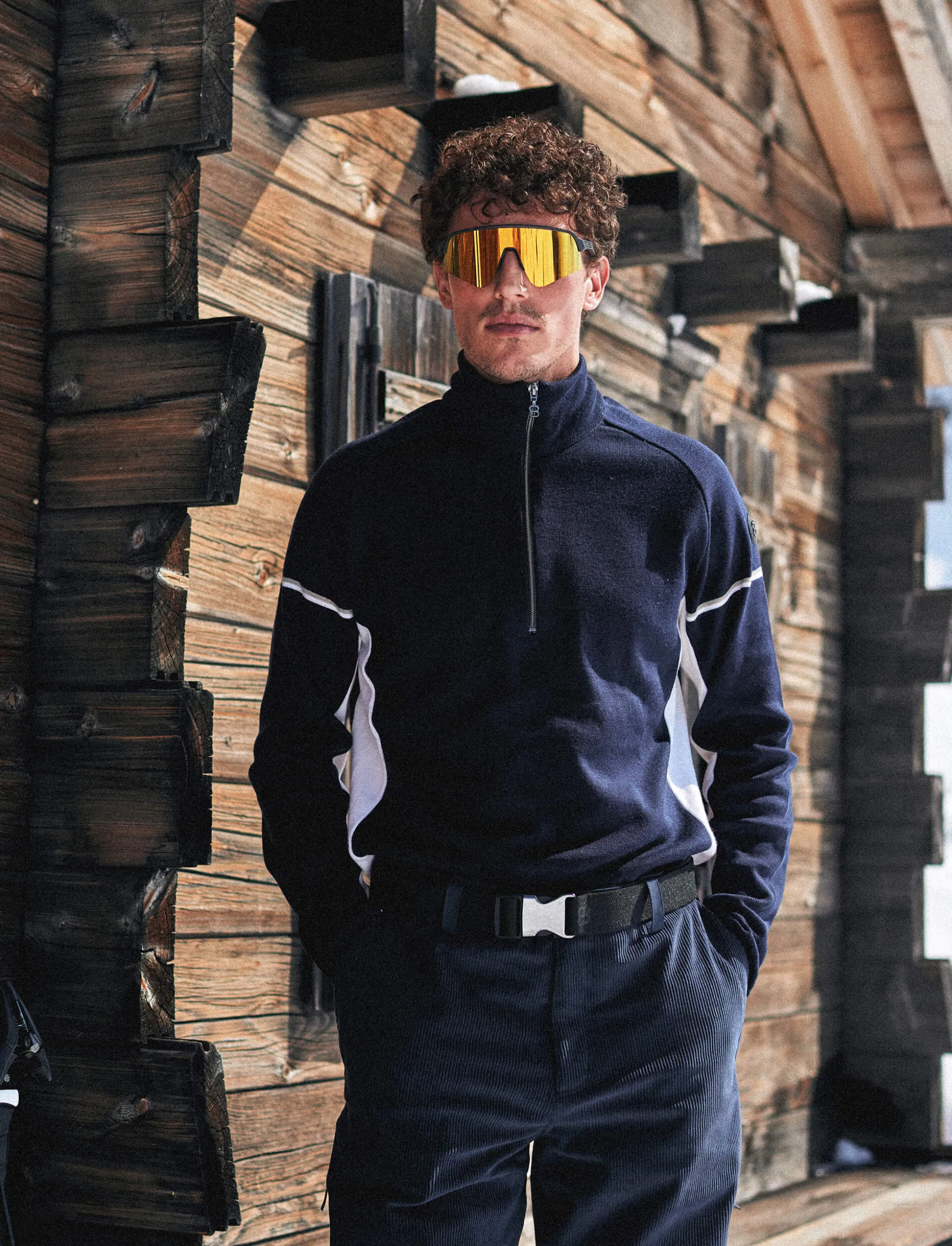 8848 Altitude Moritz Merino Sweat - Navy Flash Sale