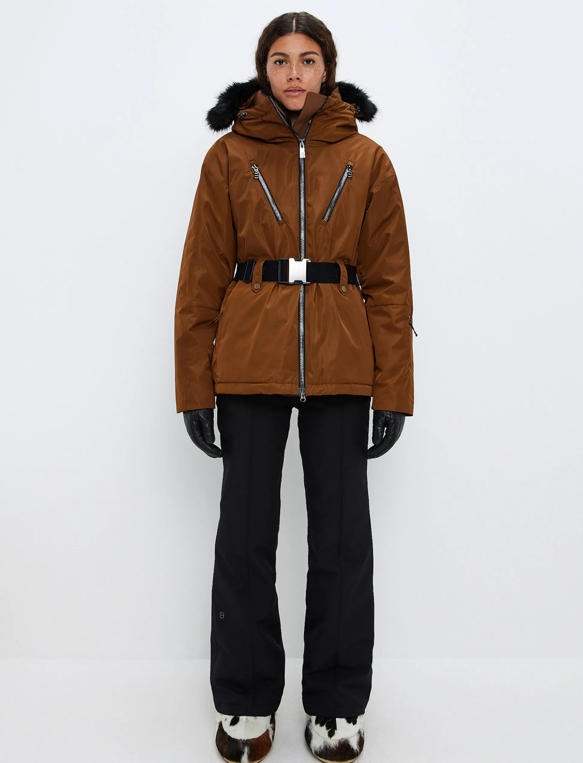 8848 Altitude Perla W Ski Jacket - Cashmere Brown Best